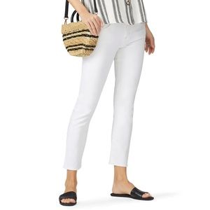 Citizens of Humanity Elsa Mid Rise Slim Fit Crop White Jean